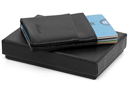 Slim Wallets for Men Minimalist Front Pocket Wallet Gifts for Dad