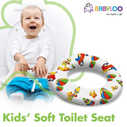 Babyloo Soft Cushion Toilet Seat for Children and Toddlers - Comfortable Potty Training Seat to use on Top of Existing Toilet Seat