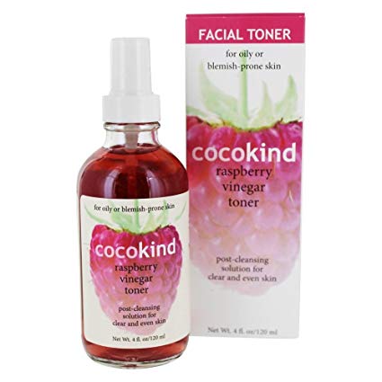 COCOKIND Facial Toner Raspberry Vinegar, 4 Fluid Ounce
