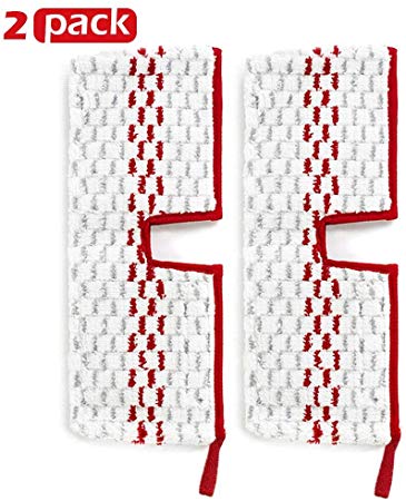 2 Pack ProMist MAX Microfiber Washable Refill Mop Pads Compatible with Ocedar Promist Max Spary Mop, White