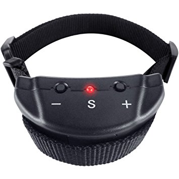 Vastar AD980 Dog No Bark Collar Electric Anti Bark Shock Control with 7 Levels Button Adjustable Sensitivity Control, Stimulation of No Harm Warning Beep and Shock for 15-120 lb Dogs