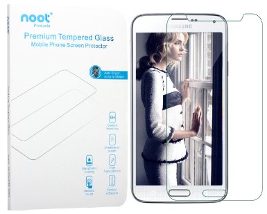 Galaxy S5 Screen Protector, NOOT® 0.33mm Tempered Glass Crystal Clear | Slim | Anti Finger Print | Scratch Proof and Light weight Screen Protector for Samsung Galaxy S5 / Galaxy SV / Galaxy S V (2014)
