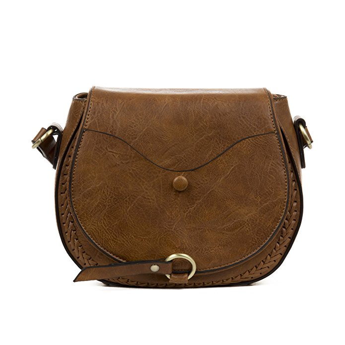 Handbag Republic Women's PU Leather Fashion Crossbody Bag Messenger Style Western Vintage Light Small Bag