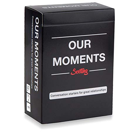 OUR MOMENTS Sexting: 100 Messages to Text to Your Partner to Spice Up Your Relationship with Fun Conversation Cards Game for Couples