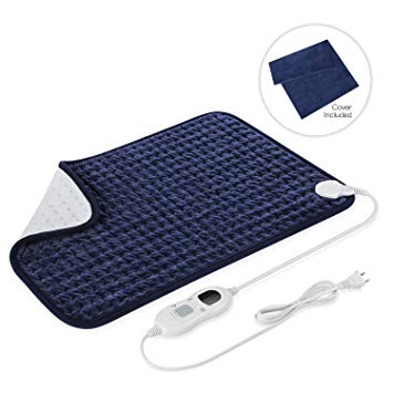 Heating Pad with Auto Shut Off for Back Pain, Treatlife  Super Soft Neck and Shoulder Electric Heat Pad Fast-Heating Machine Washable 3 Temperature Setting Moist Heat Therapy Relief Pad, 16" x 24"