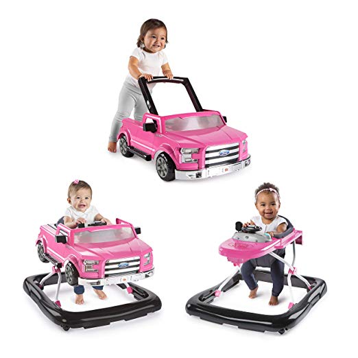 Bright Starts 3 Ways to Play Walker - Ford F-150, Pink, Ages 6 months
