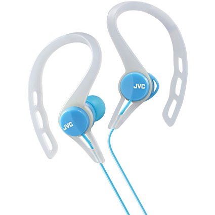 JVC HAECX20A Sports Clip Inner Ear Headphones, Blue