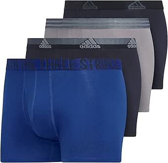 adidas Men's Stretch Cotton Trunk Underwear (4-Pack)