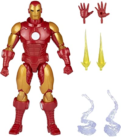 Marvel Legends Series Iron Man Model 70 Comics Armor Action Figure 6-inch Collectible Toy, 4 Accessories