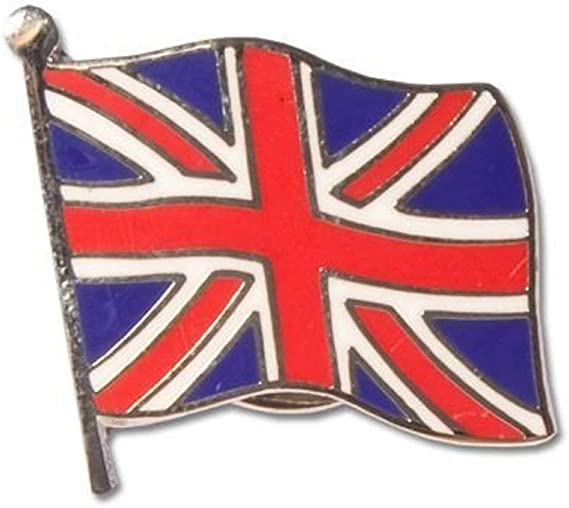UNION JACK GREAT BRITAIN WAVING SMALL FLAG QUALITY ENAMEL LAPEL PIN BADGE