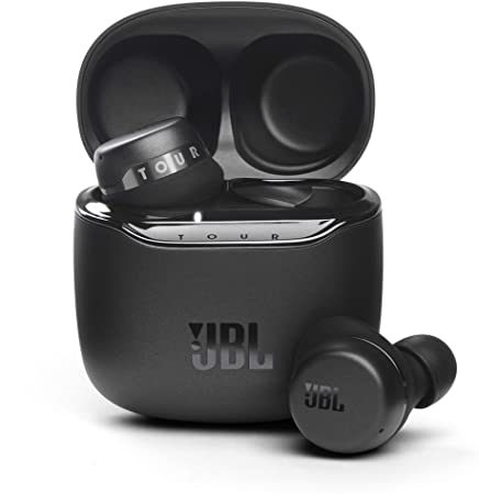 JBL Tour PRO  TWS True Wireless Bluetooth Earbuds, Noise Cancelling, up to 32H Battery, 3 mics, Wireless Charging, Google Assistant and Alexa Built-in (Black)