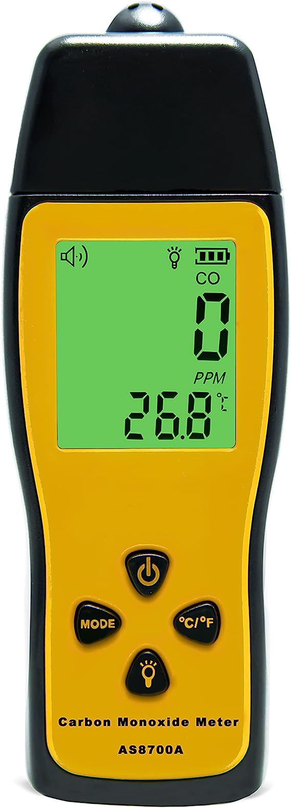 Cheffort Handheld Carbon Monoxide Meter, Portable Carbon Monoxide Detector, Professional-Grade CO Sensor Tester with LCD Backlit Display, 0-1000PPM Range for Industrial ＆ Home (Battery Not Included)