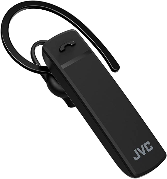 JVC Bluetooth Headset, Wireless Earbuds, Bluetooth 5.0, Long Battery Life (20 Hours), Work from Home, Telework, Compatible with HD Voice - HAC300B (Black)