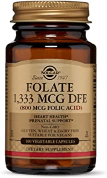 Solgar - Folic Acid 800 mcg, 100 Vegetable Capsule