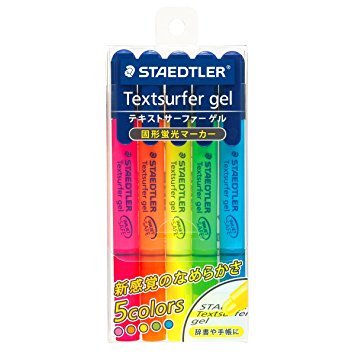 Staedtler Gel Highlighter Textsurfer Gel 5 Color Set (264 PB5)