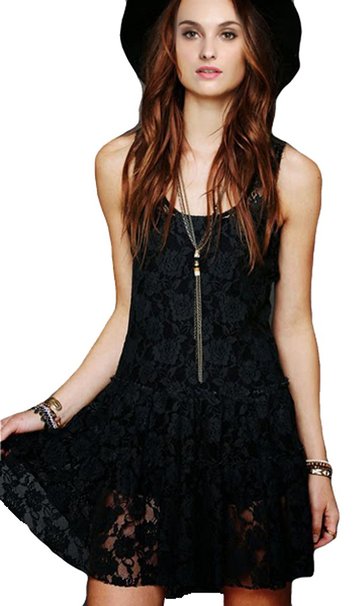 Latinaric New Women's Prom Cocktail Party Vest Tank Floral Lace Dress Mini Sundress