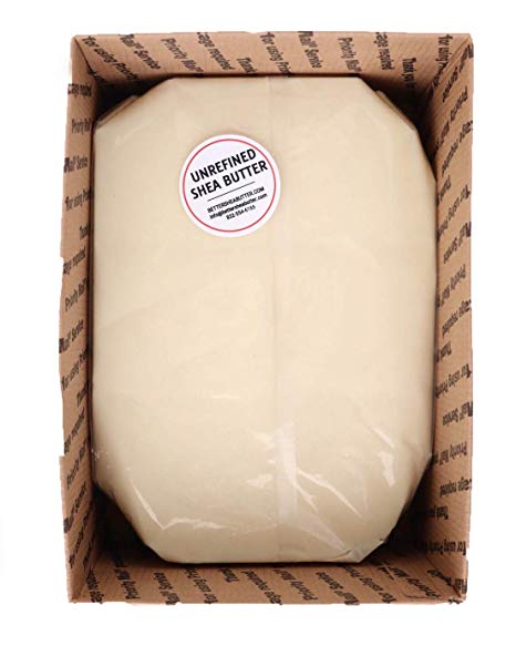Bulk Shea Butter - Unrefined, Ivory color, from West Africa - 100% Pure, Hexane-Free, Free of Impurities - Use to Make Soap, Body Butter, Lotion, Lip Balm, Lotion Bars and Bath Products - 10 LB