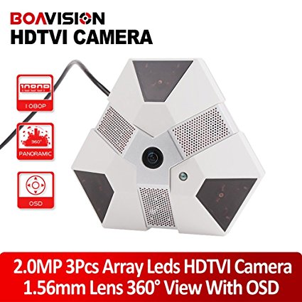 New Full View 360 Degree Fisheye 2.0MP IR 10m Panoramic HD TVI CCTV Camera 1080P