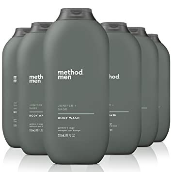 Method Mens Body Wash, Juniper   Sage, 6 Count