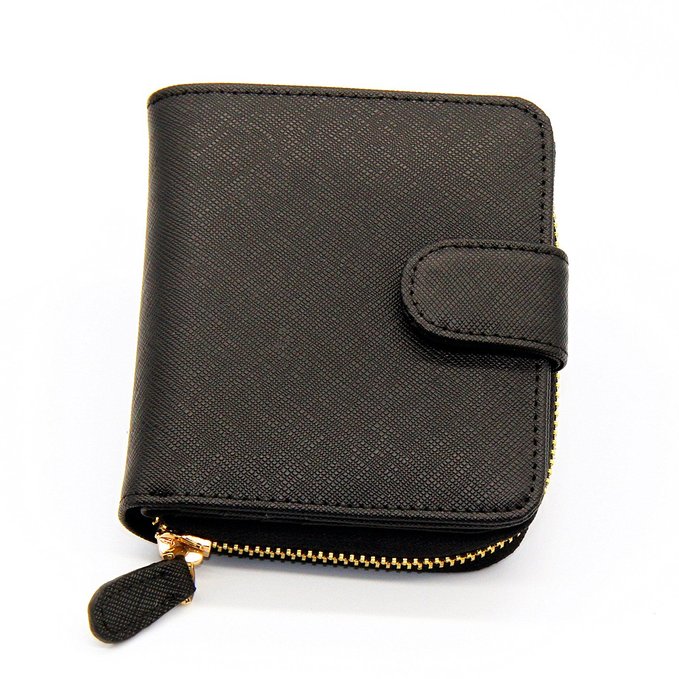 Multifunctional Women Bifold Wallet Coin Change Purse with 7 Card Holder Slot