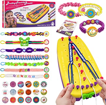 Friendship Bracelet Making Kit for Girls, Arts and Crafts Kit Toys for Teen Girls, Party Supply and Travel Activity Set, Birthday Christmas Gifts for Ages 6 7 8 9 10 11 12 Year Old Girls