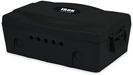Weatherproof Extension Cord Connection Box - Waterproof Outdoor Cover for Electrical Connections, Black