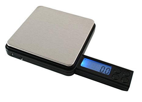 American Weigh Scales Black Blade Series BL2-400-BLK Digital Pocket Scale, 400 by 0.1 G