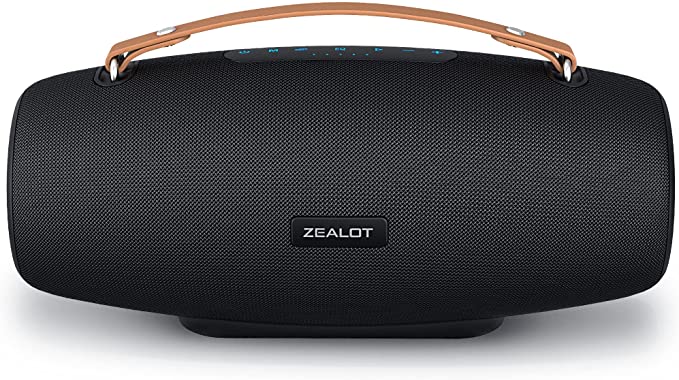 Bluetooth Speakers,ZEALOT 75W Portable Bluetooth Speakers Loud with BassUp Technology,IPX6 Waterproof Outdoor Speaker with 14,400MAh Power Bank,40H Playtime,EQ,Stereo,Party, Beach Wireless Speaker