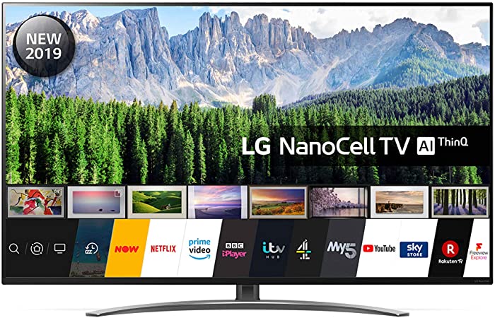 LG 49SM8600PLA 49 Inch UHD 4K HDR Smart NanoCell LED TV with Freeview Play - Dark Steel Silver (2019 Model)