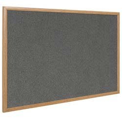 Felt Notice Board Grey 1200 x 900 mm pine frame by OD