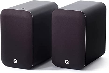 Q Acoustics M20 Speakers Wireless Bluetooth HD Music System Black - Tweeter 22mm, Mid Bass/Driver 125mm, Freq. Response 55Hz–22kHz, Crossover Freq. 2.4kHz - Powered Speakers/Passive Speakers