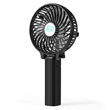Mini Handheld Fan, Personal Portable Desk Stroller Table Fan with USB Rechargeable Battery Operated Cooling Folding Electric Fan for Office Room Outdoor Household Traveling