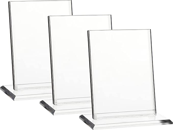 3 Pcs Acrylic Baseball Card Frame Display Stand Trading Card Display Clear Trading Card Holder Autographed Card for Standard Cards, Sports Cards, Trading Card, Sports Card()