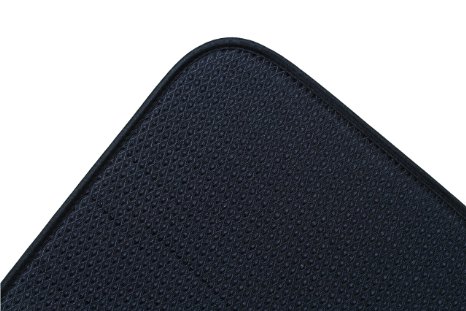 Envision Home Microfiber Dish Drying Mat, 16 by 18-Inch, Black