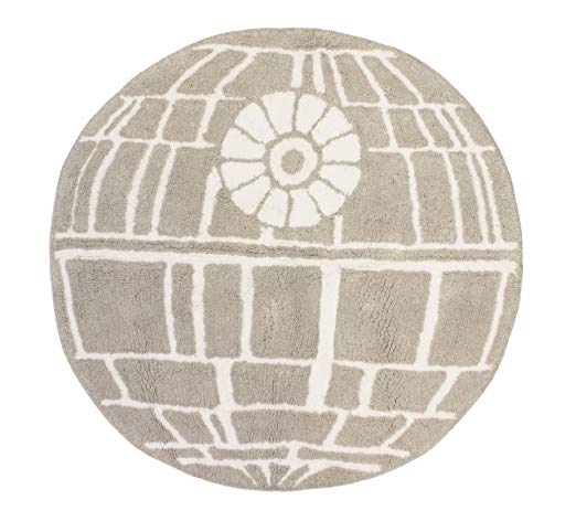 Jay Franco Star Wars Classic Gray Death Star Cotton Tufted Bath Rug