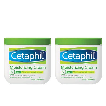 (2 Pack) Cetaphil Body Dry Sensitive Skin Moisturizing Cream, 16 Oz.