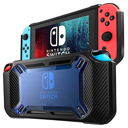 DOYO Switch Protective Case Heavy Duty Switch Grip Cover with Anti-Scratch and Shock-Absorption Design Protective Back Cover for Nintendo Switch