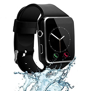 CNPGD [U.S. Office & Warranty Smart Watch] All-in-1 Smartwatch Watch Cell Phone for Android, Samsung, Galaxy Note, Nexus, HTC, Sony (Black, M)
