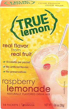 True Lemon Raspberry Lemonade Drink Mix, 10 Count