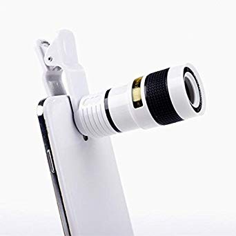 Universal Clip-on 8X Optical Zoom HD Monocular Telescope Camera Lens For Mobilephone Tablet