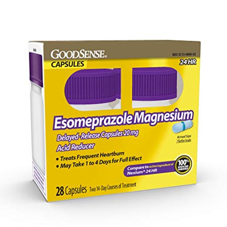 GoodSense Esomeprazole Magnesium Delayed-Release Capsules, 28 Count