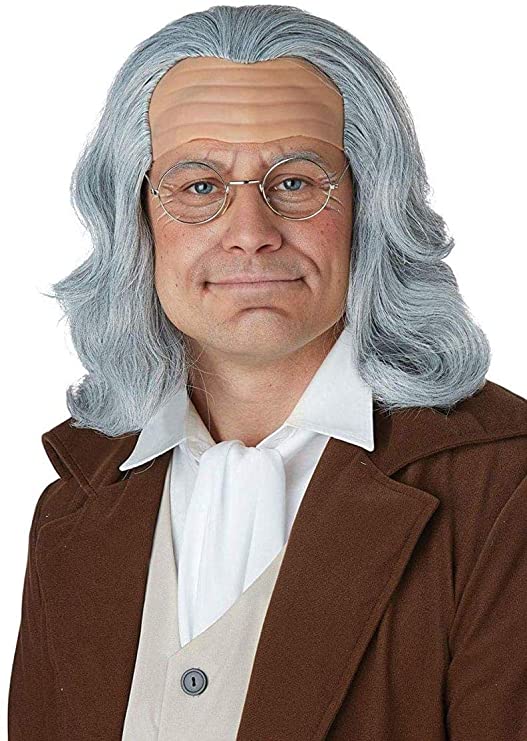 California Costumes Men's Benjamin Franklin Wig - Adult Adult Costume