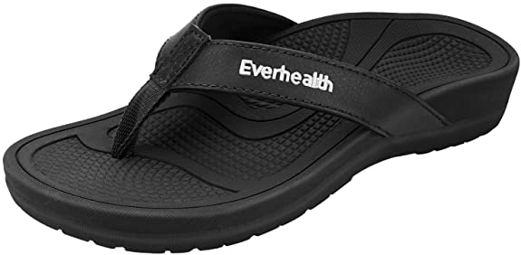EVERHEALTH Orthotic Sandals Women's Flip Flops Thongs with Arch Support for Plantar Fasciitis, Flat Feet & Heel Spur, Orthopedic Toe Post Sandals Comfort Slippers
