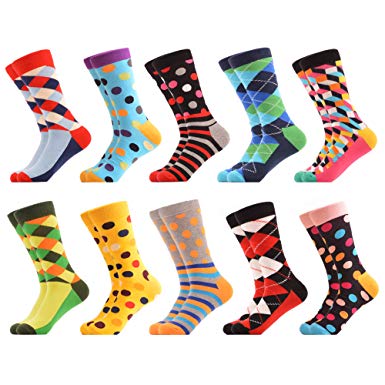 WeciBor Women's Funny Casual Combed Cotton Socks Packs