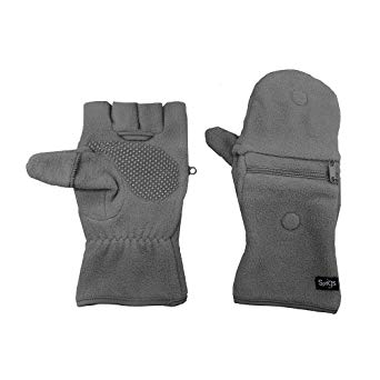 Multi Mitt Fingerless Gloves With Adjustable Top & Cell Phone Pocket
