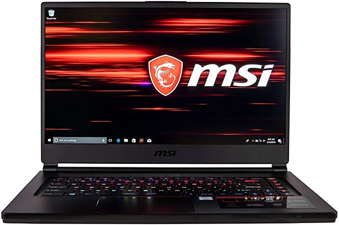 CUK MSI GS65 Stealth Thin Gaming Laptop (Intel i7-8750H, 16GB DDR4 RAM, 512GB NVMe SSD, NVIDIA GeForce RTX 2060 6GB, 15.6" FHD 144Hz 7ms, Windows 10) Gamer Notebook Computer