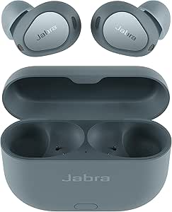 Jabra Elite 10 Gen 2 Wireless Earbuds with Dolby Atmos Spatial Sound - Advanced Noise Cancelling, All Day Comfort for Work and Fitness, in-ear Bluetooth Headphones with Smart Case - Denim