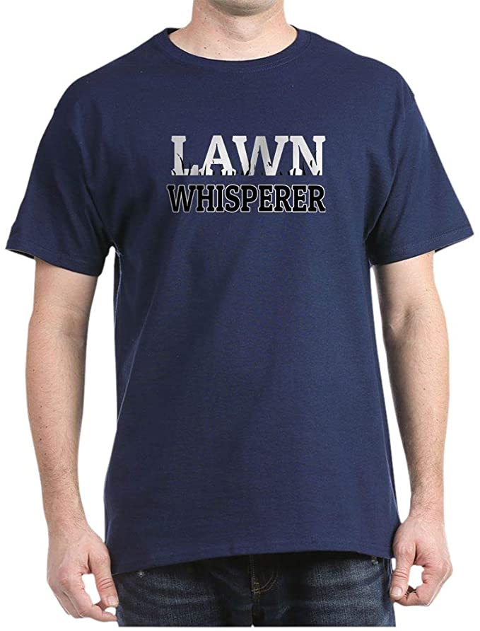 CafePress Lawn Whisperer A Gardener39;S Spring Gar T Shirt 100% Cotton T-Shirt Navy