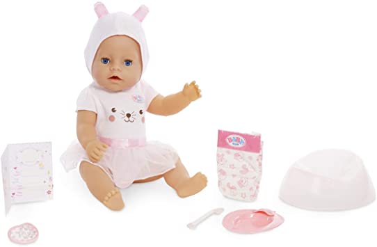 Baby Born Interactive Doll – Blue Eyes with 9 Ways to Nurture