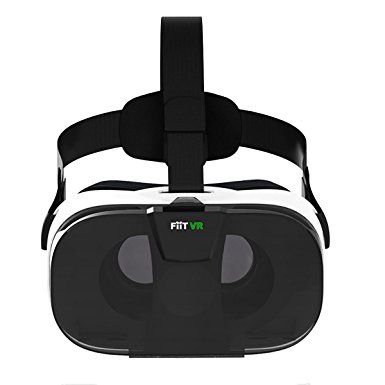 Fiit 3D VR Glasses Video Virtual Reality Headset for 4.0 to 6.5 inches IOS and Android Smart Phones